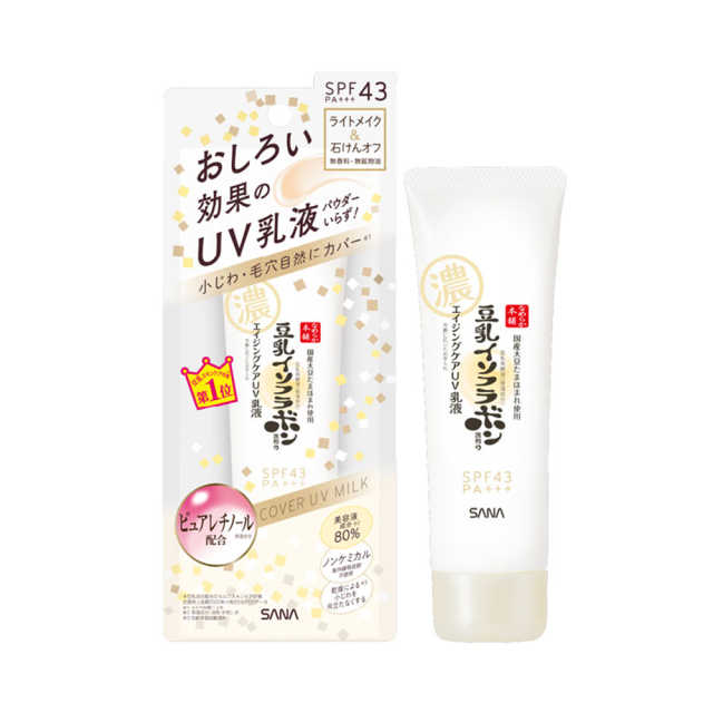 日本 常盤藥品工業 豆乳 美肌遮瑕 uv 乳液 SPF43 PA+++ /50g