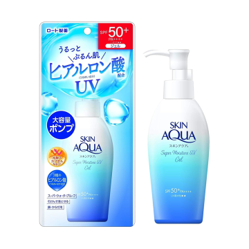 日本 ROHTO樂敦 Skin Aqua 抗UV 保濕防曬凝膠 SPF50+PA++++ / 140g