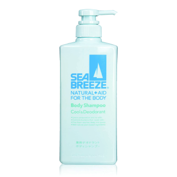 日本 資生堂 SEA BREEZE 海洋微風 淺藍涼爽沐浴乳 / 600ml