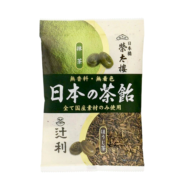 日本 榮太樓 抹茶焙茶糖 80g/包 [3包組]