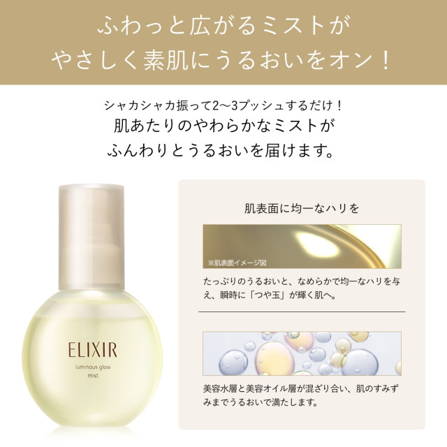 日本 資生堂 ELIXIR  彈潤瞬效超微噴霧 / 80ml