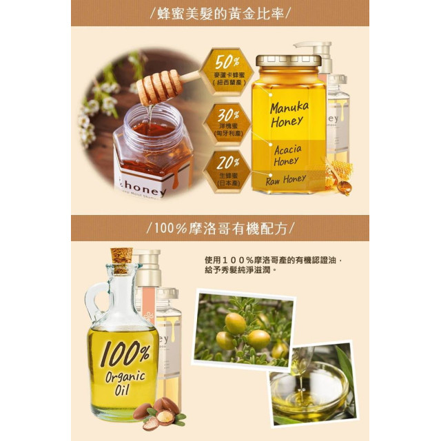 日本 &honey 蜂蜜亮澤修護洗髮/護髮系列 [洗髮乳/440ml] / [護髮乳/445g]